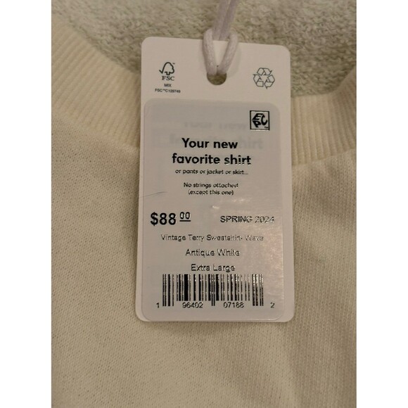 Marine Layer Vintage Rainbow Wave Terry Sweatshirt Distressed. NEW - Picture 5 of 7